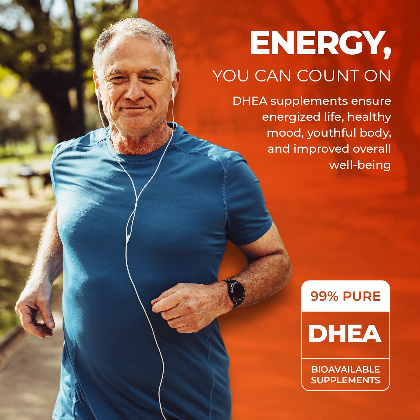 Mt. Angel Vitamins Pure DHEA 25mg Capsule, 60 Capsules