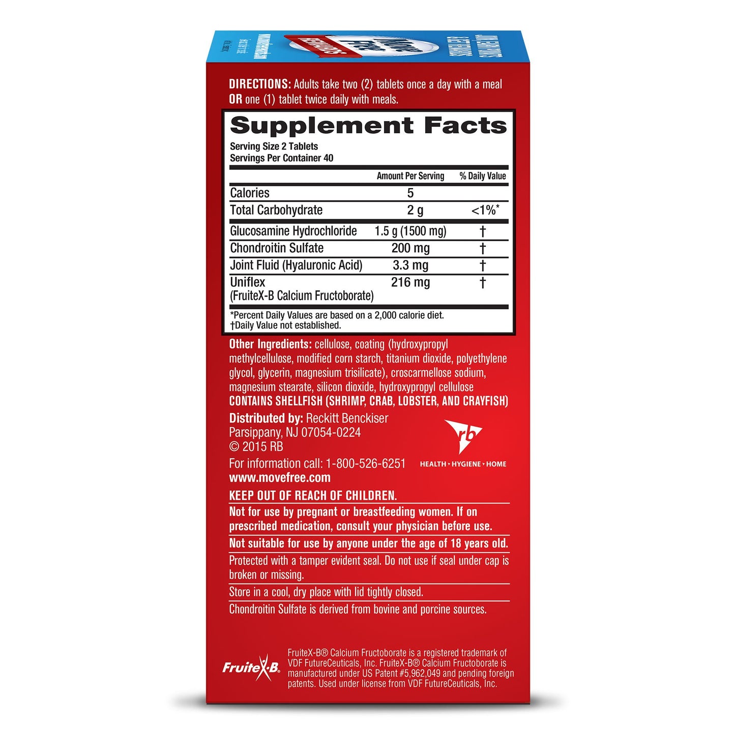 Move Free Advanced Tablets, 80 Count