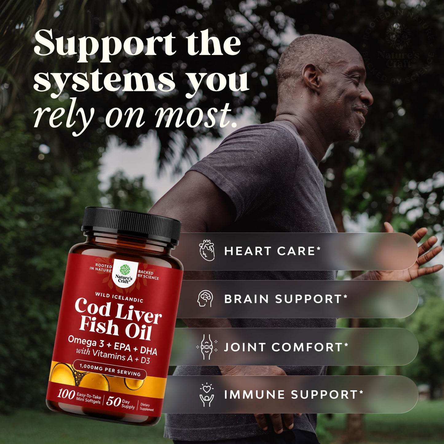 Natures Craft Cod Liver Oil Softgel 100 Softgels