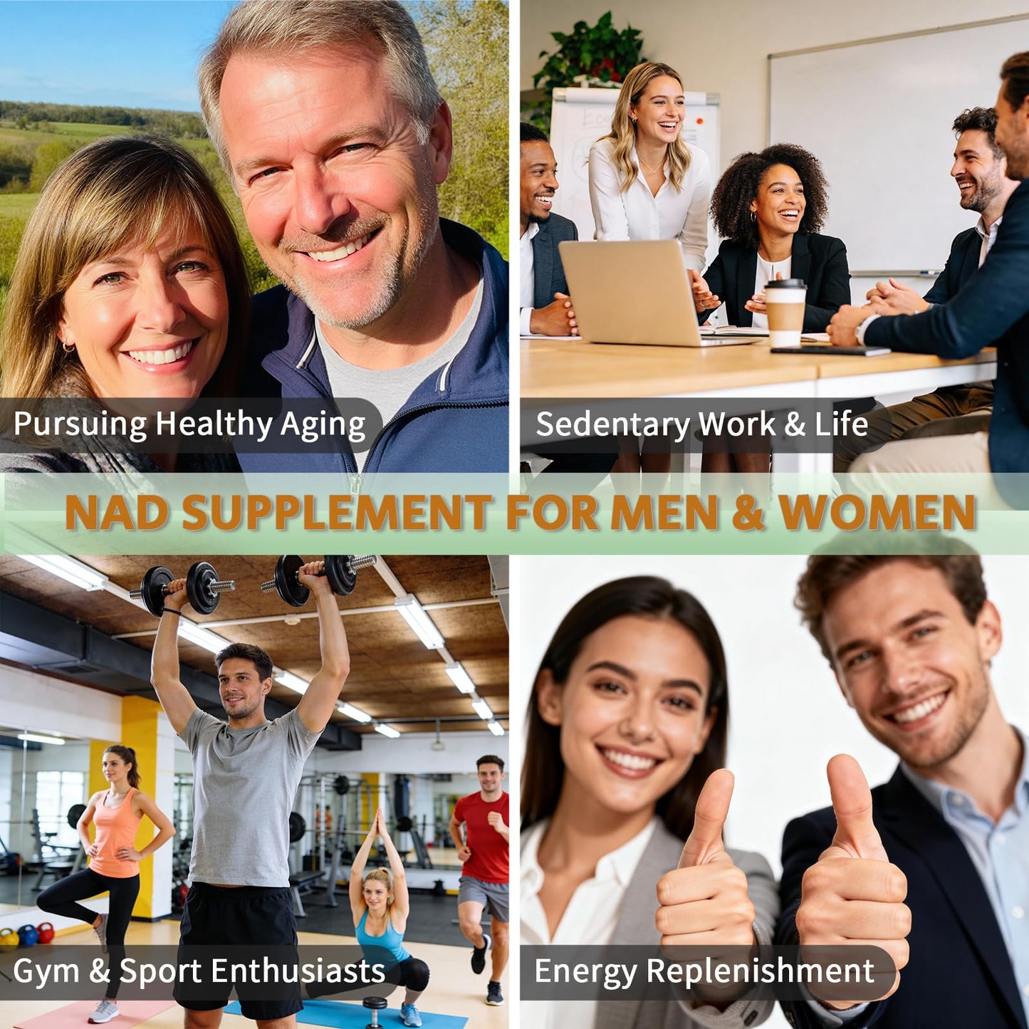 YMINGKJ NAD+ Supplement with Resveratrol 60 Capsules
