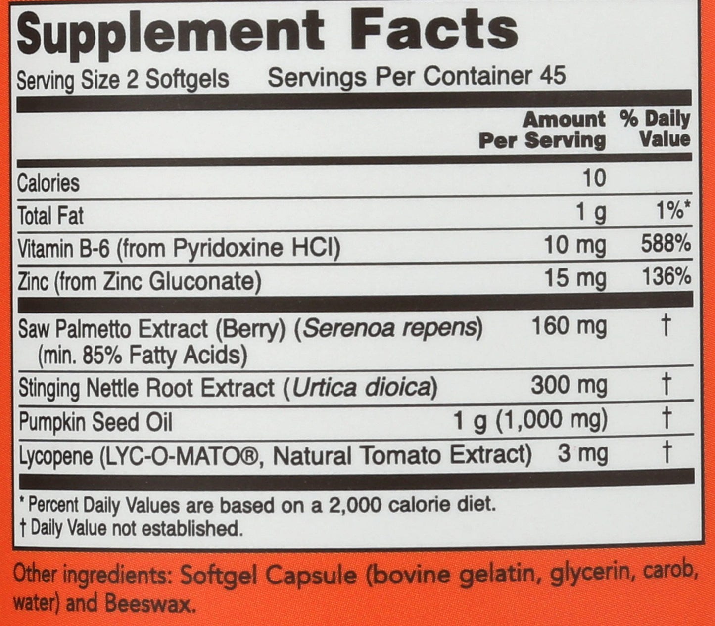 NOW Foods Prostate Support 90 Capsules