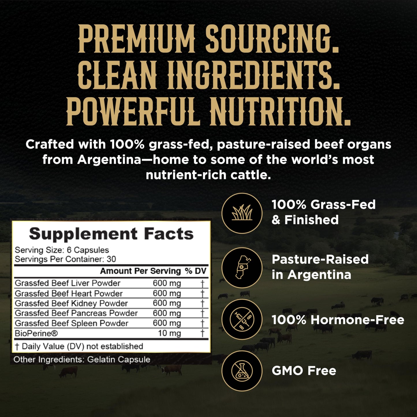 Revolution Science Beef Liver & Organ Capsule 180 Count