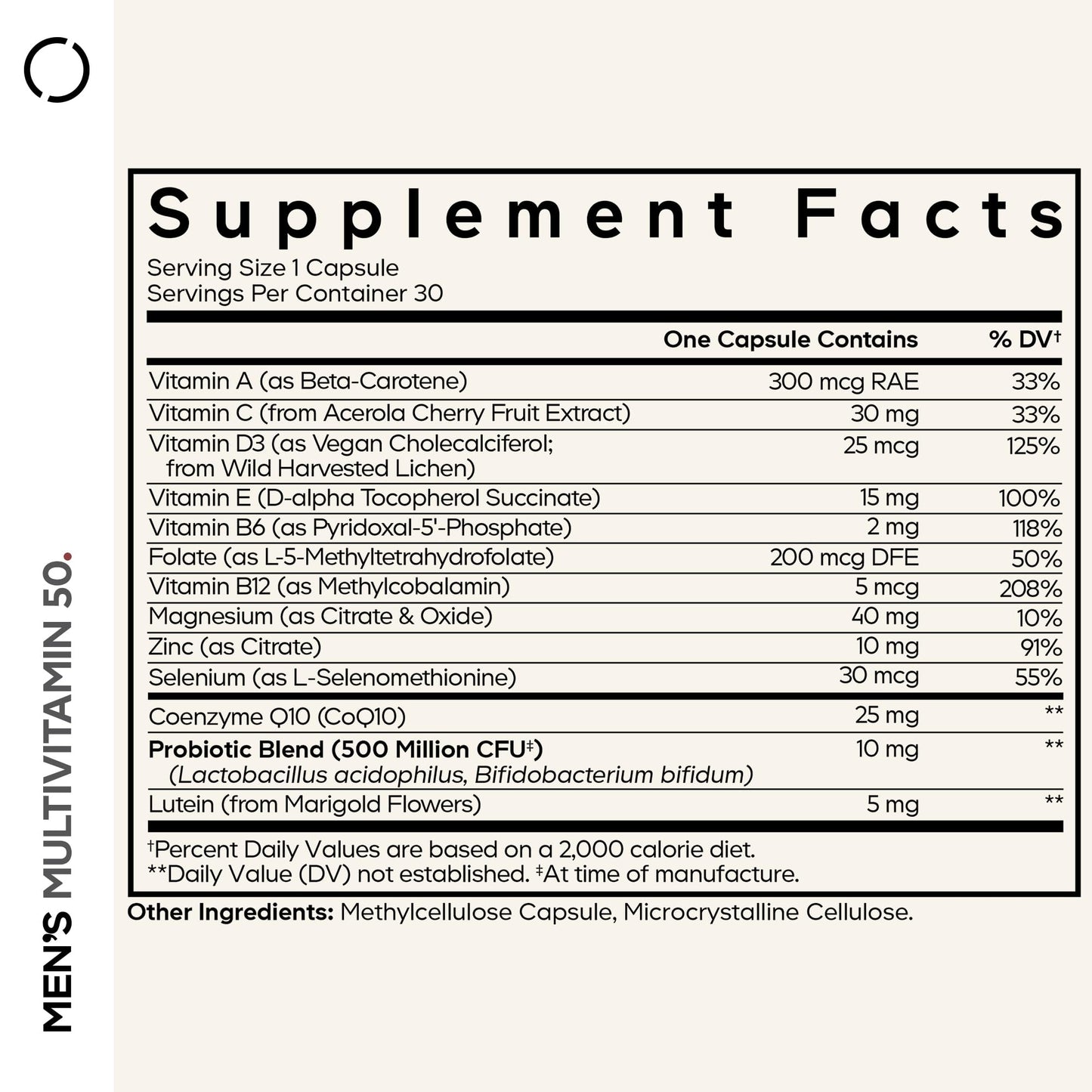 Codeage Men's Multivitamin 50 Capsules, 30 Count