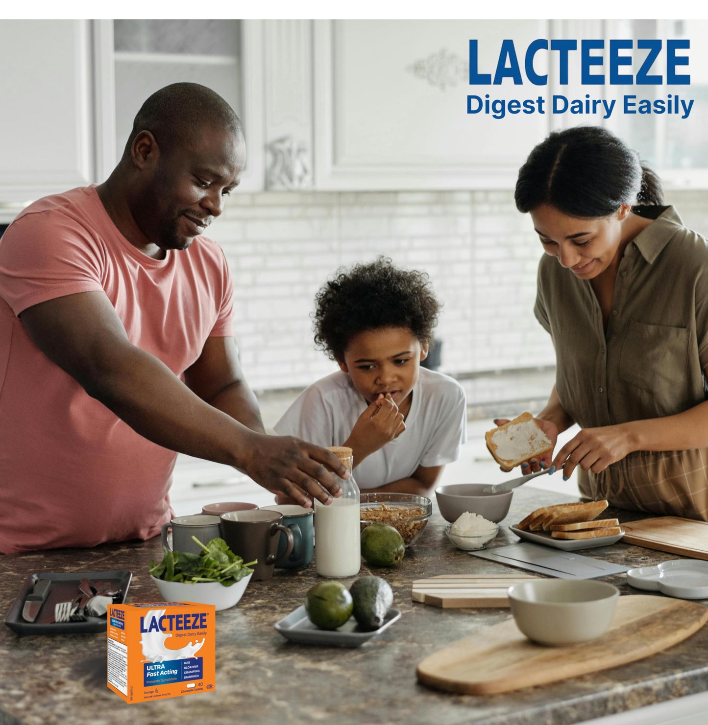 Lacteeze Ultra Digestive Enzyme Caplets 40 Count