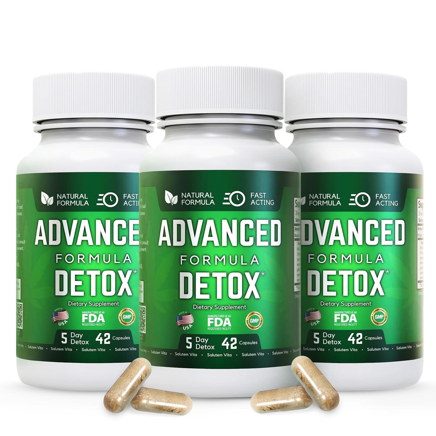 Salutem Vita Starfit Advanced Detox Cleanse with Milk Thistle and Licorice Powder, 126 Capsules