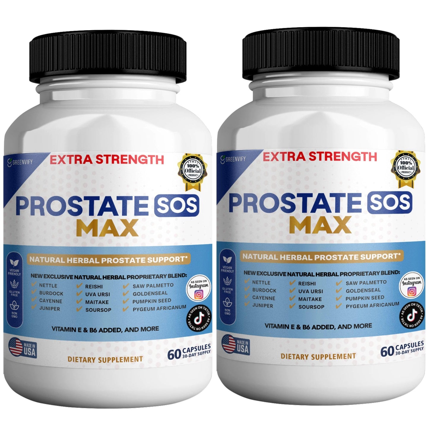 GREENVIFY Prostate SOS Max Supplement Capsule, 60 Count