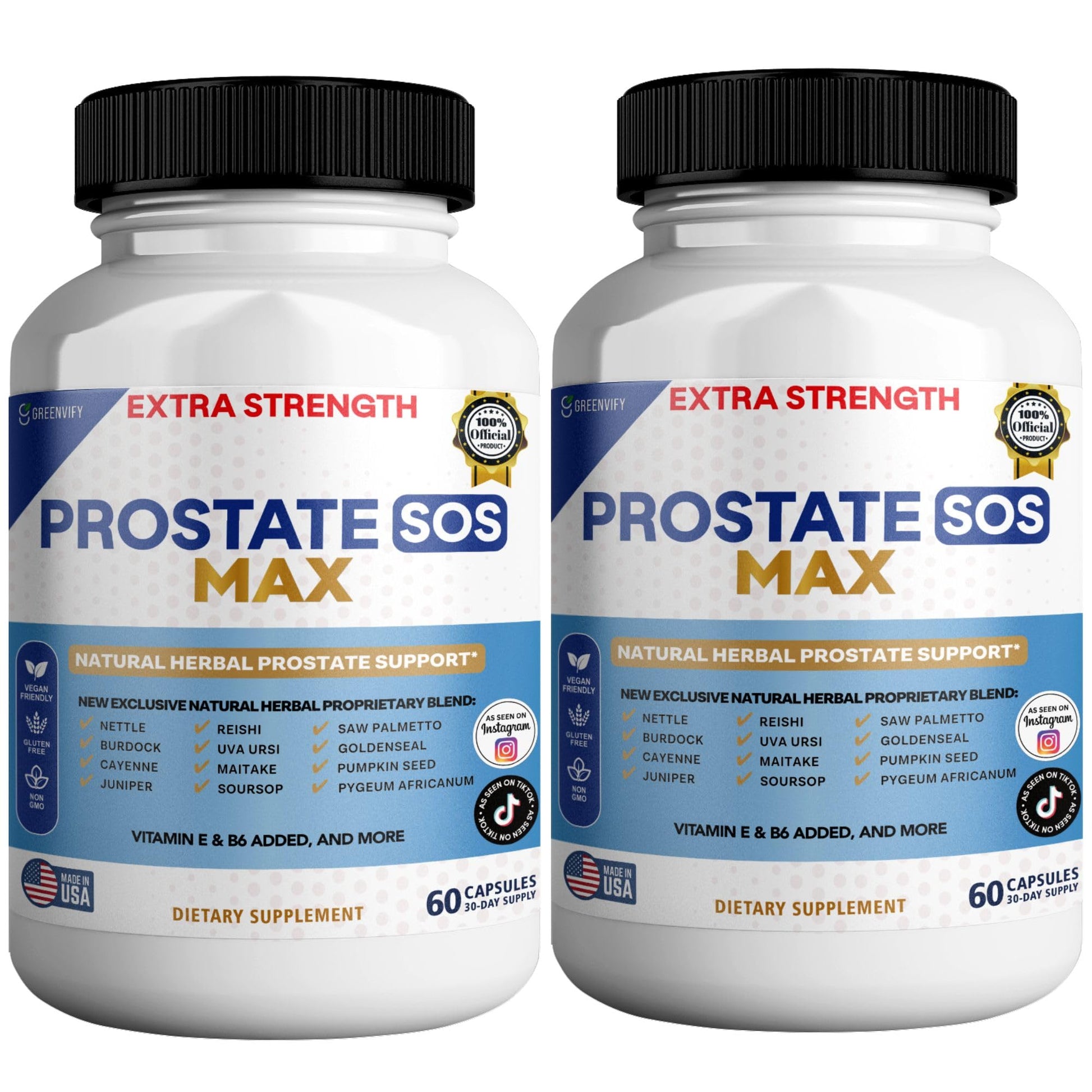 GREENVIFY Prostate SOS Max Supplement Capsule, 60 Count