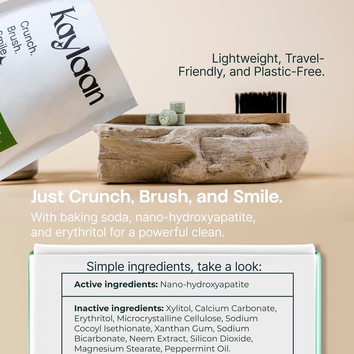 Kaylaan Neem Toothpaste Tablets 90 Count