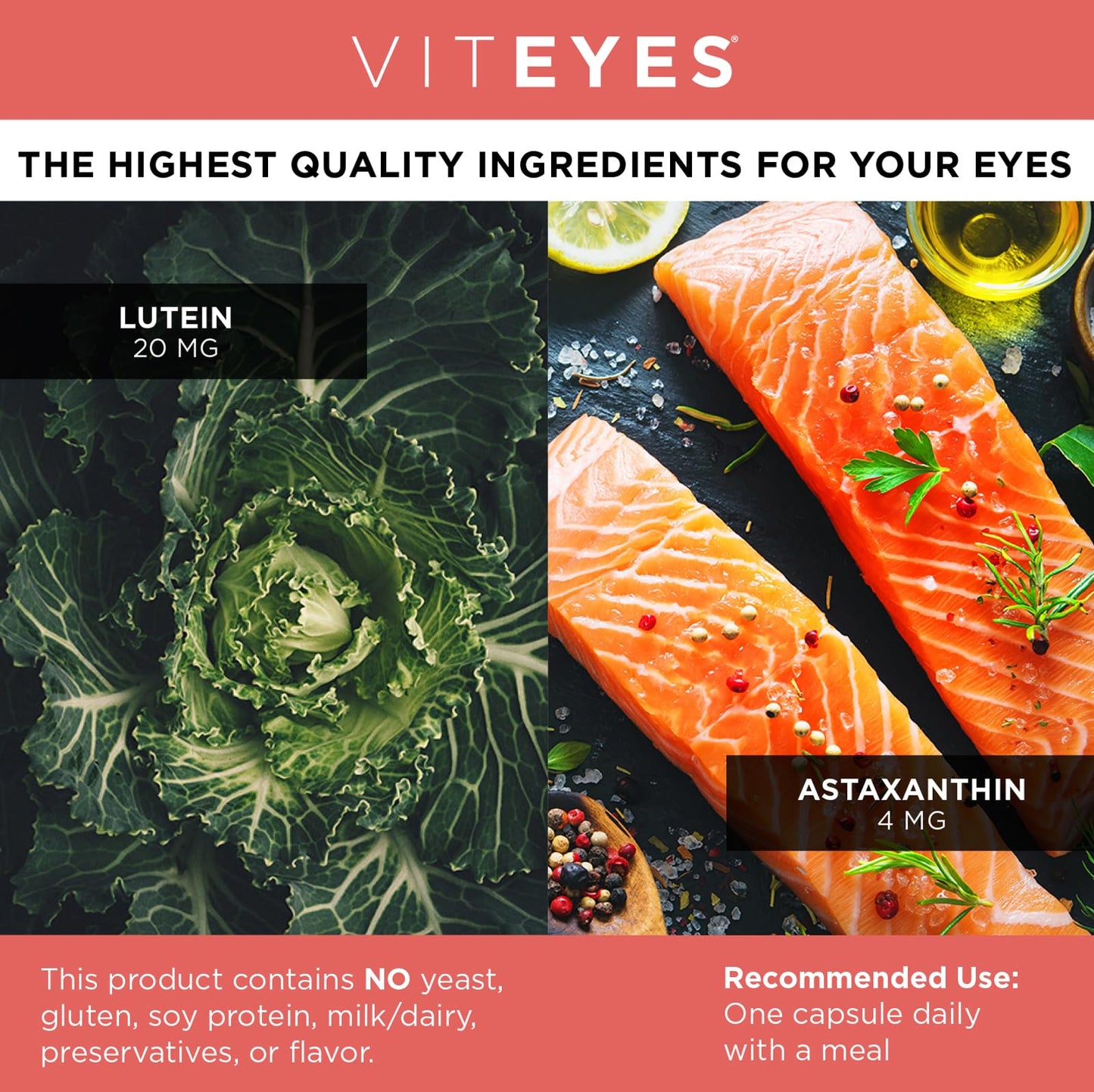 Viteyes Lutein & Astaxanthin Capsules 30 Count