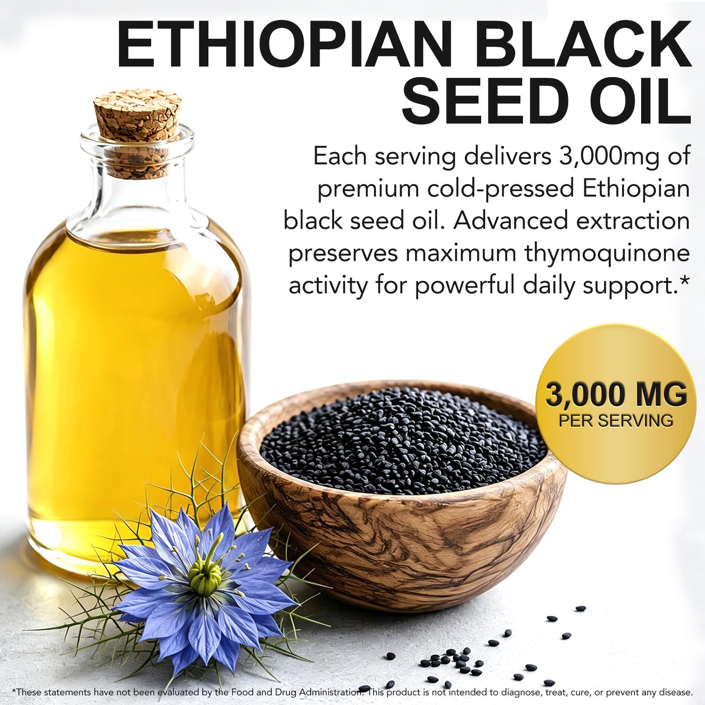 bnHUlMXw Ethiopian Black Seed Oil with Oregano Oil 2-in-1 Formula Softgels, 120 Count