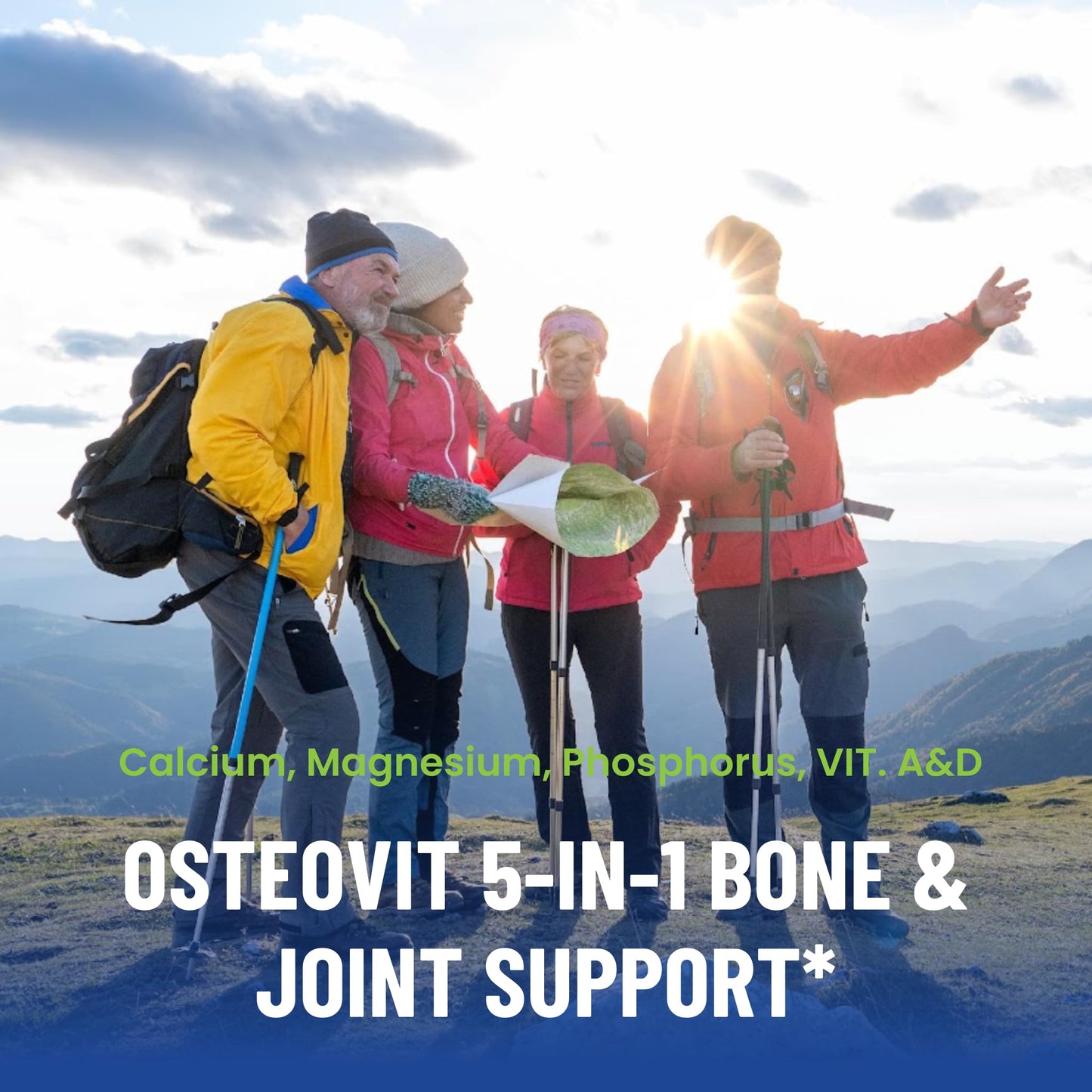 Neogen Health OsteoVit 5-in-1 Calcium Tablets, 120 Count