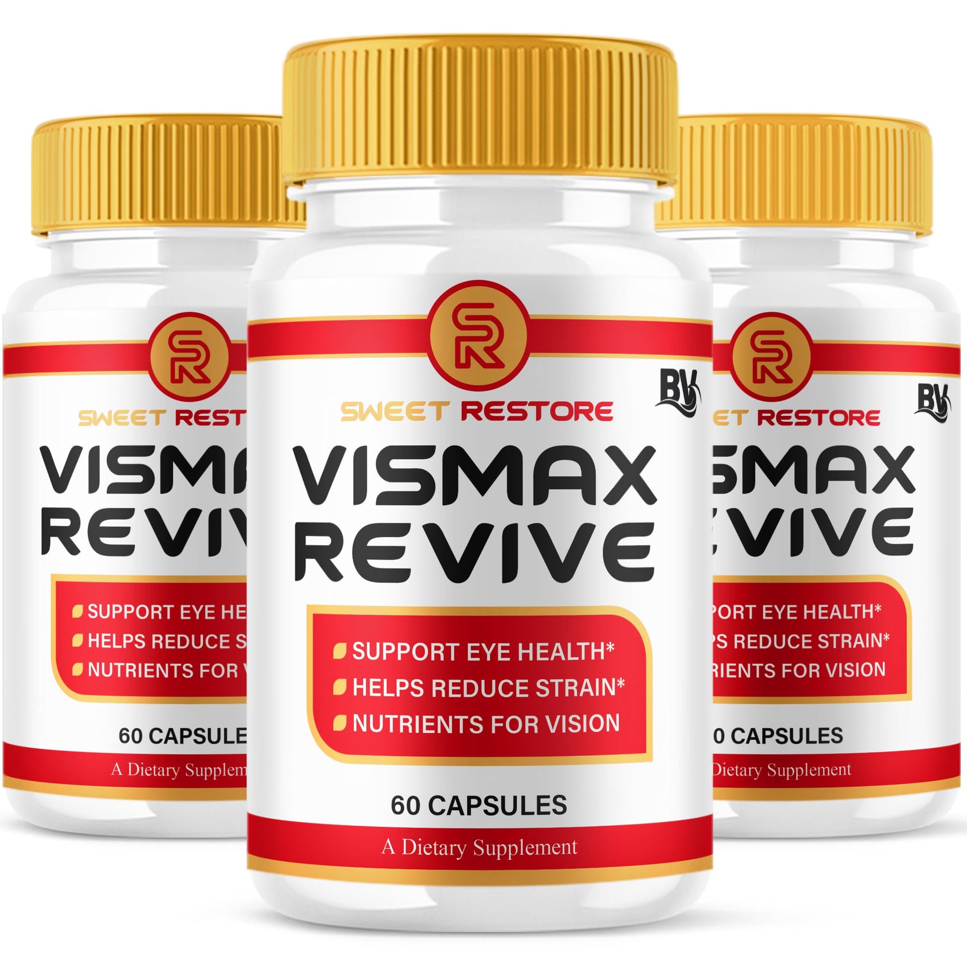BLUE VIBE VisMax Revive Maximum Strength Overall Vision & Wellness Support Supplement Capsules, 180 Capsules
