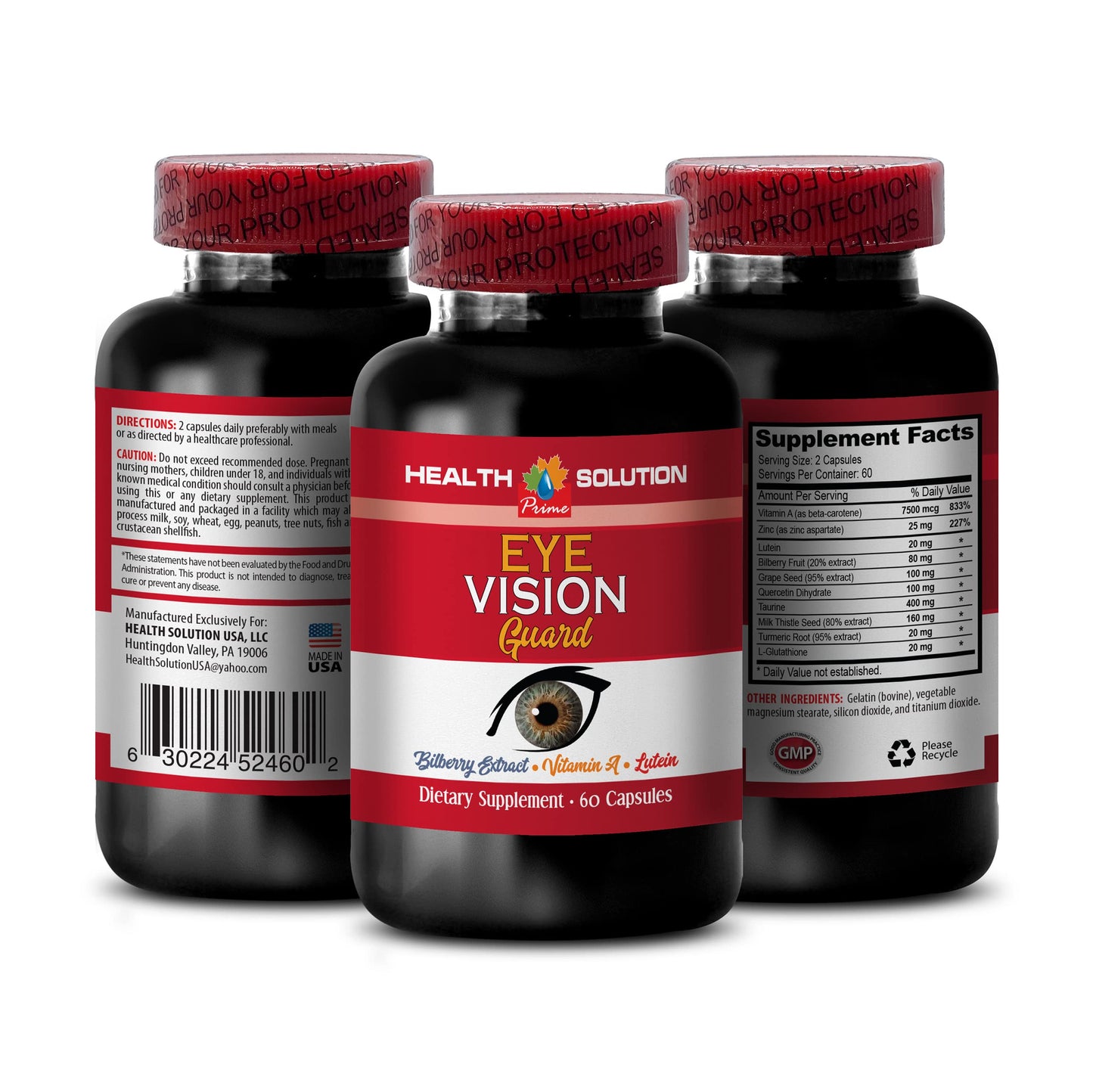 Health Solution Prime Eye Vision Guard Capsule 60 Capsules