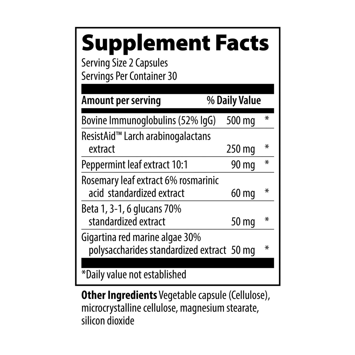 Vibrant Health Immune Defense, Natural Immune and Digestive Support 120 Capsules