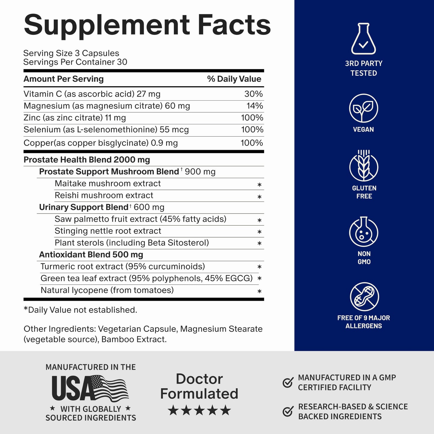 Snap Supplements Prostate Health + Nitric Oxide Booster Bundle Capsule, 150 Count