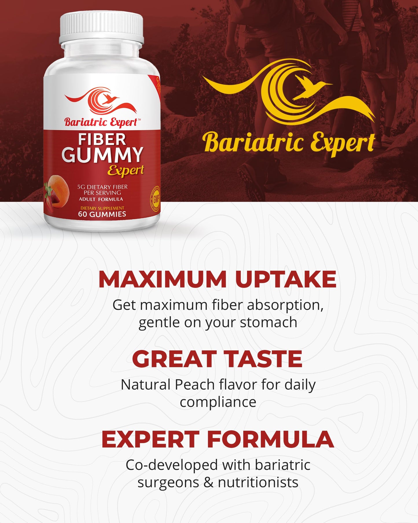 Bariatric Food Expert Fiber Vitamin Gummies 60