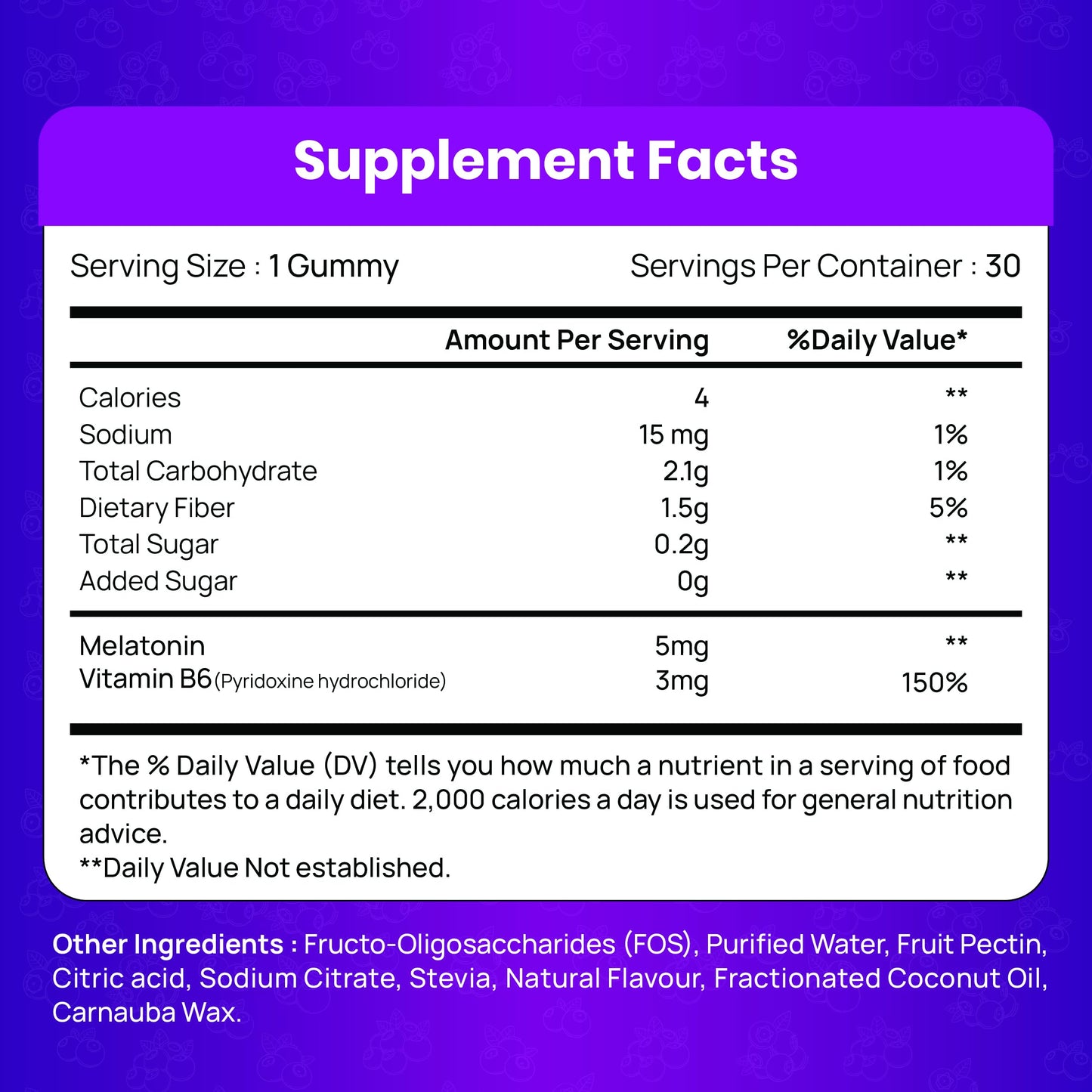 TIKDI Melatonin 5mg Gummy, 30 Count