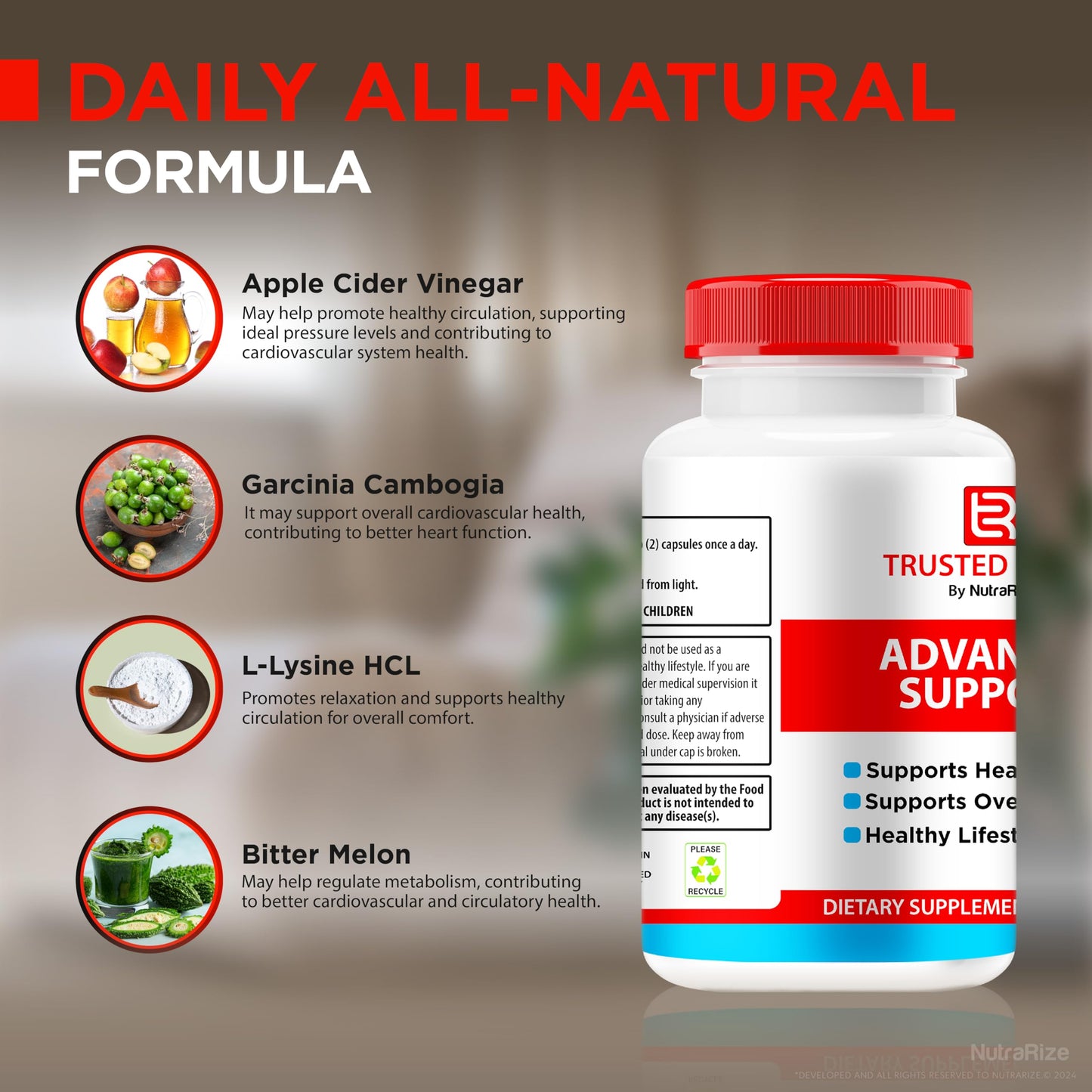 NutraRize Trusted Relief Capsules, 120 Capsules