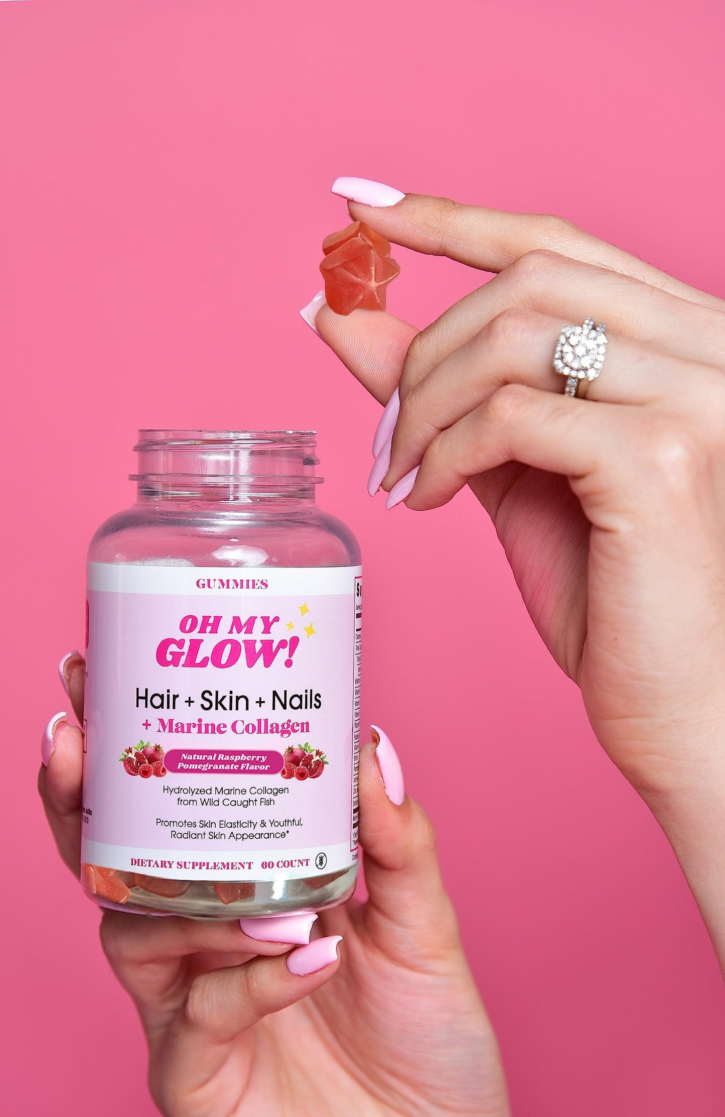 Snana Oh My Glow! Hair, Skin & Nails + Marine Collagen 60 Gummies