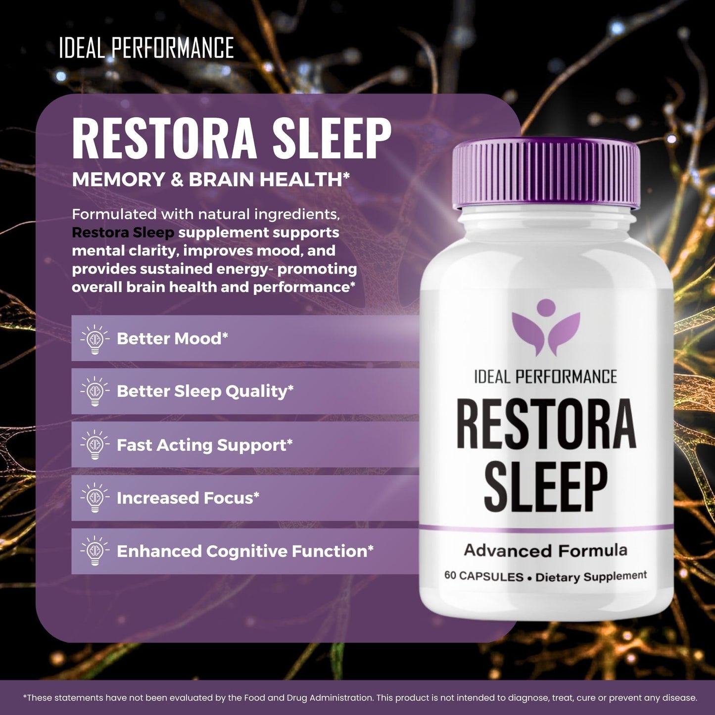 IDEAL PERFORMANCE RestoraSleep Capsule 60 Capsules
