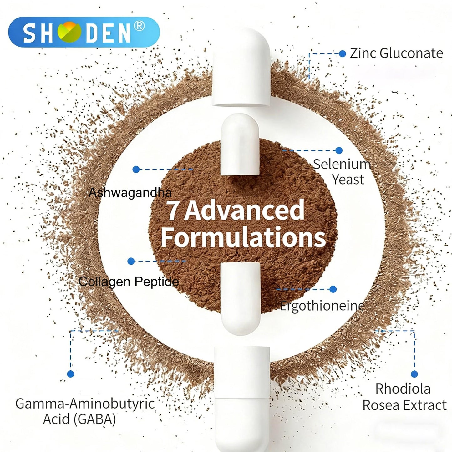 SUPRANOURISH Shoden Ashwagandha 120mg Capsule, 60 Count