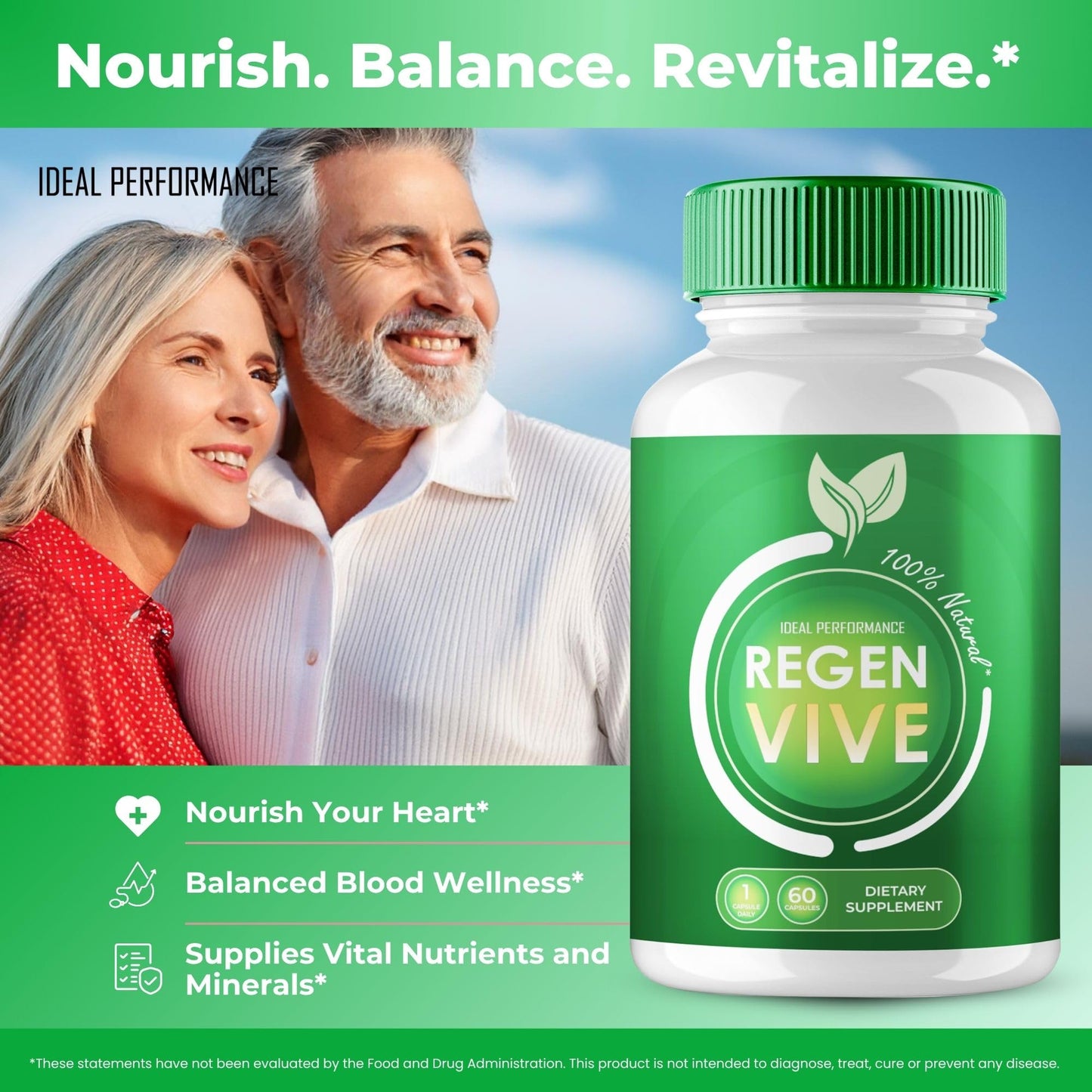 IDEAL PERFORMANCE RegenVive Advanced Blood Formula 300 Capsules