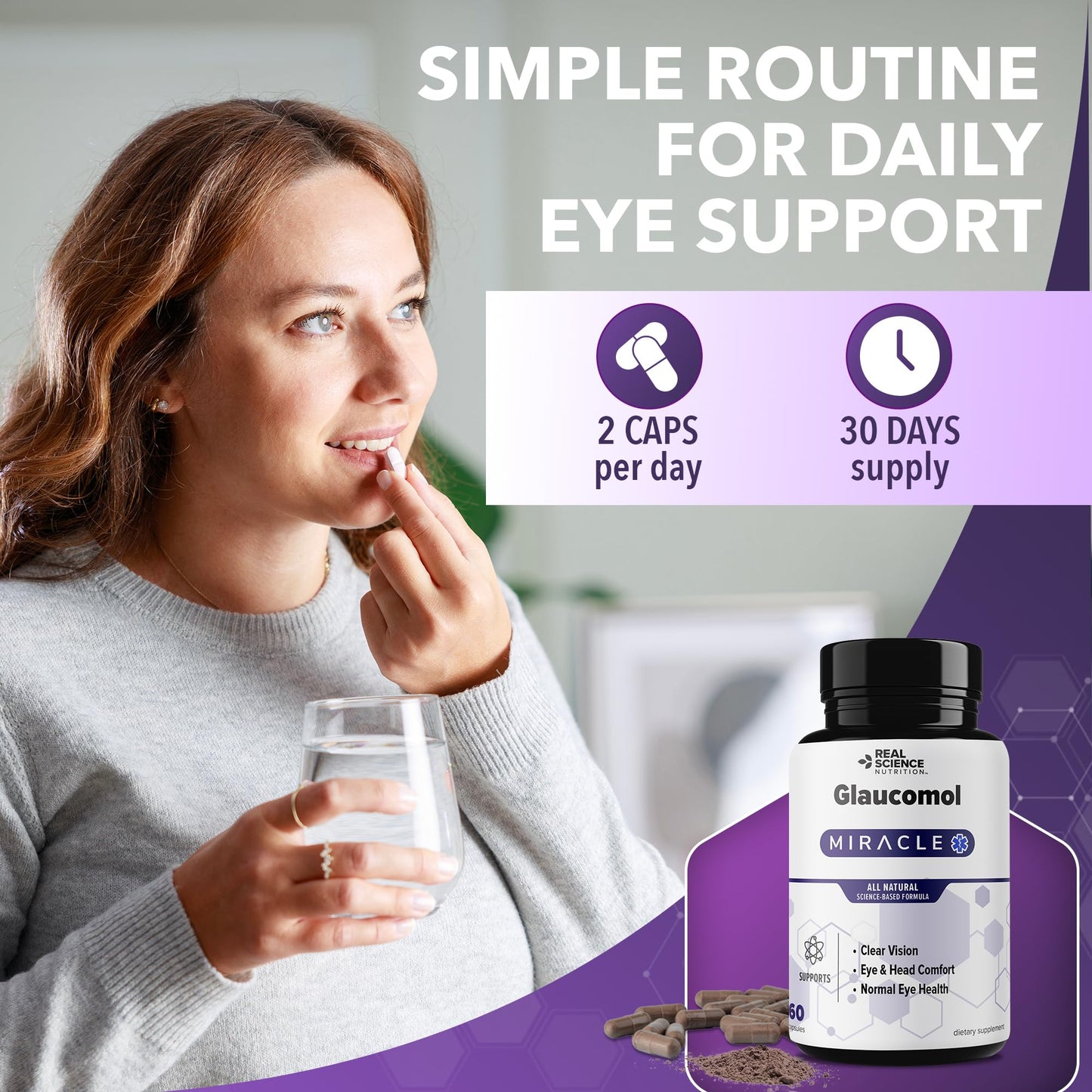 Real Science Nutrition Glaucomol Miracle Capsule 60 Count