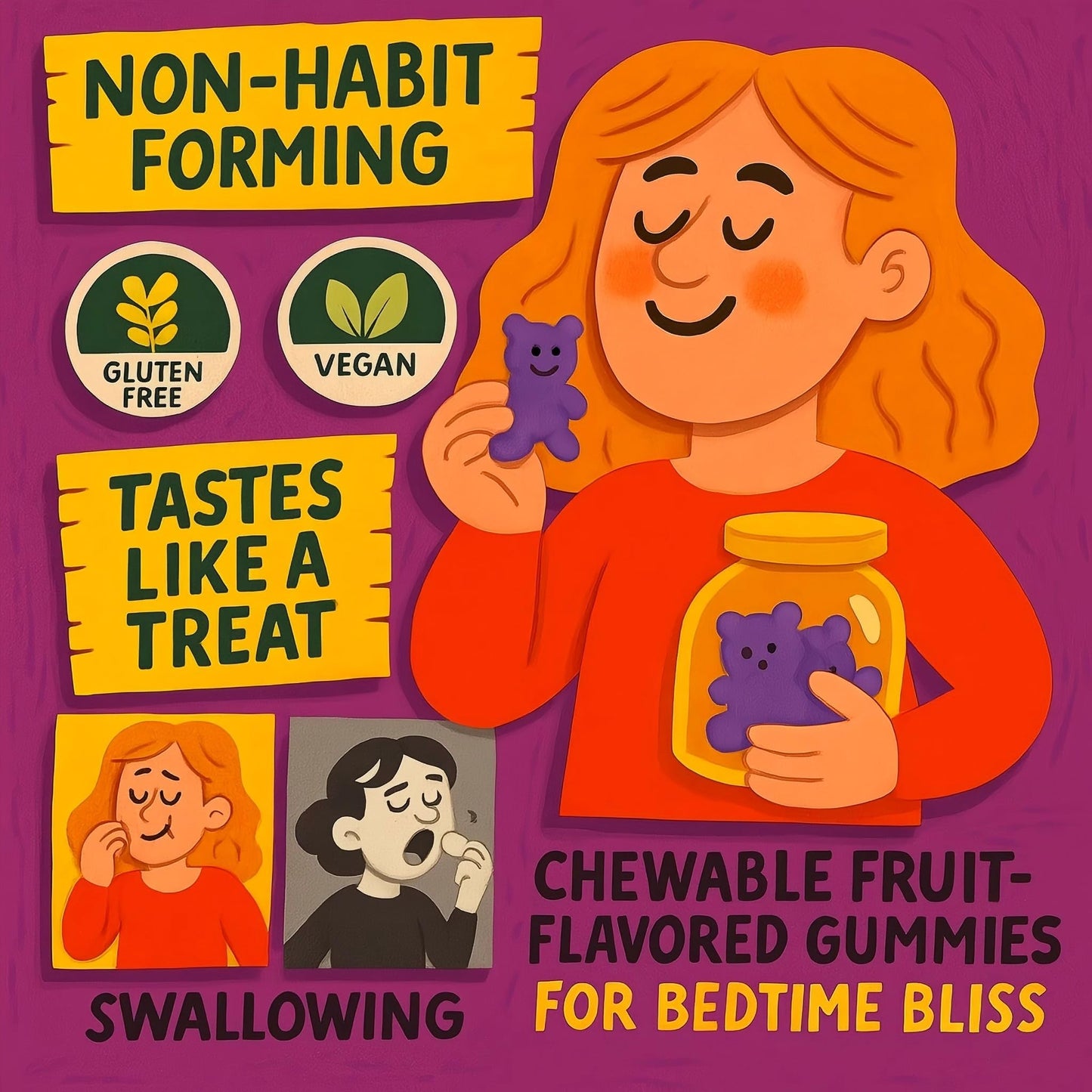 Heatonicel Sleep Gummies for Adults 60 Count