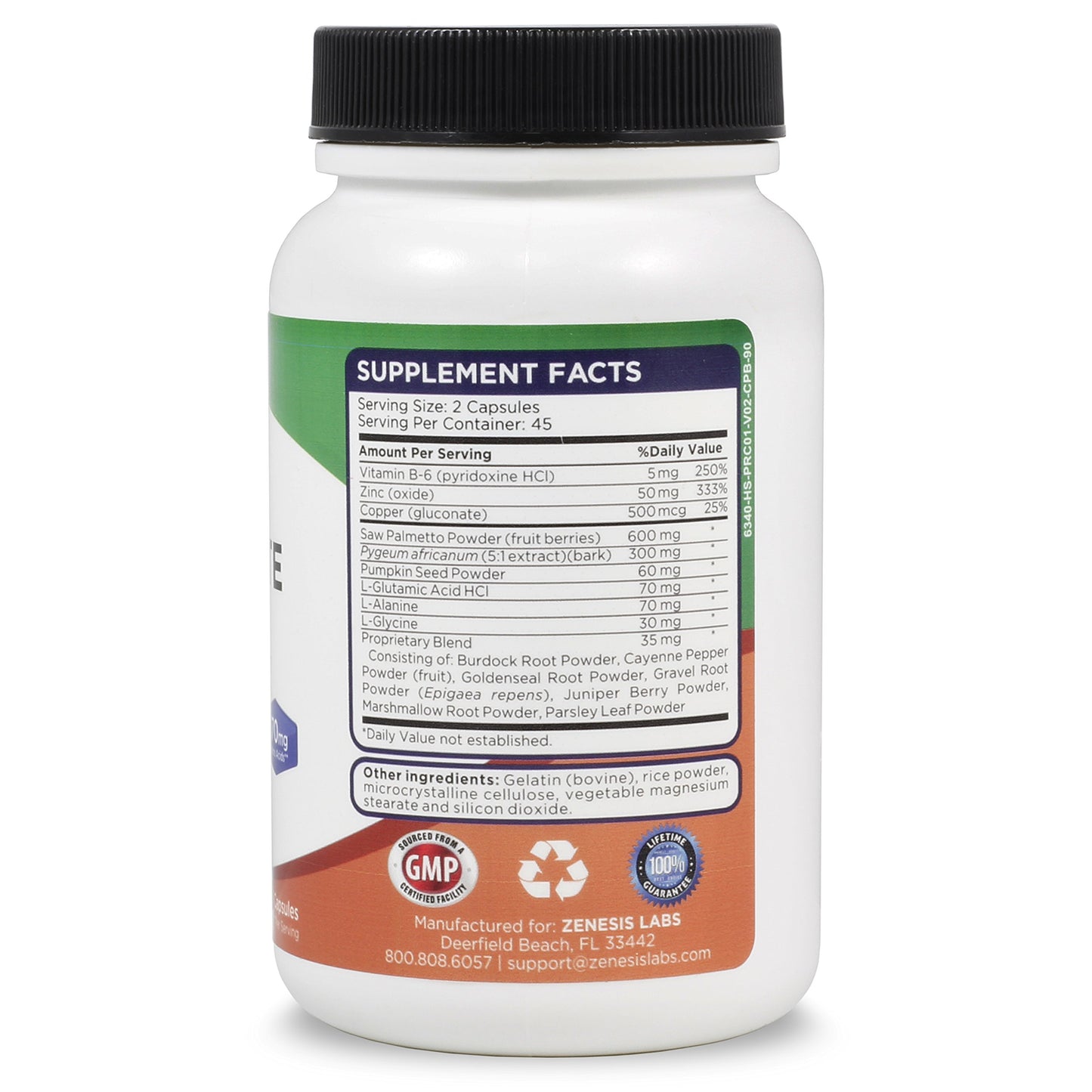 Zenesis Labs Prostate Health with Saw Palmetto Capsules, 90 Count