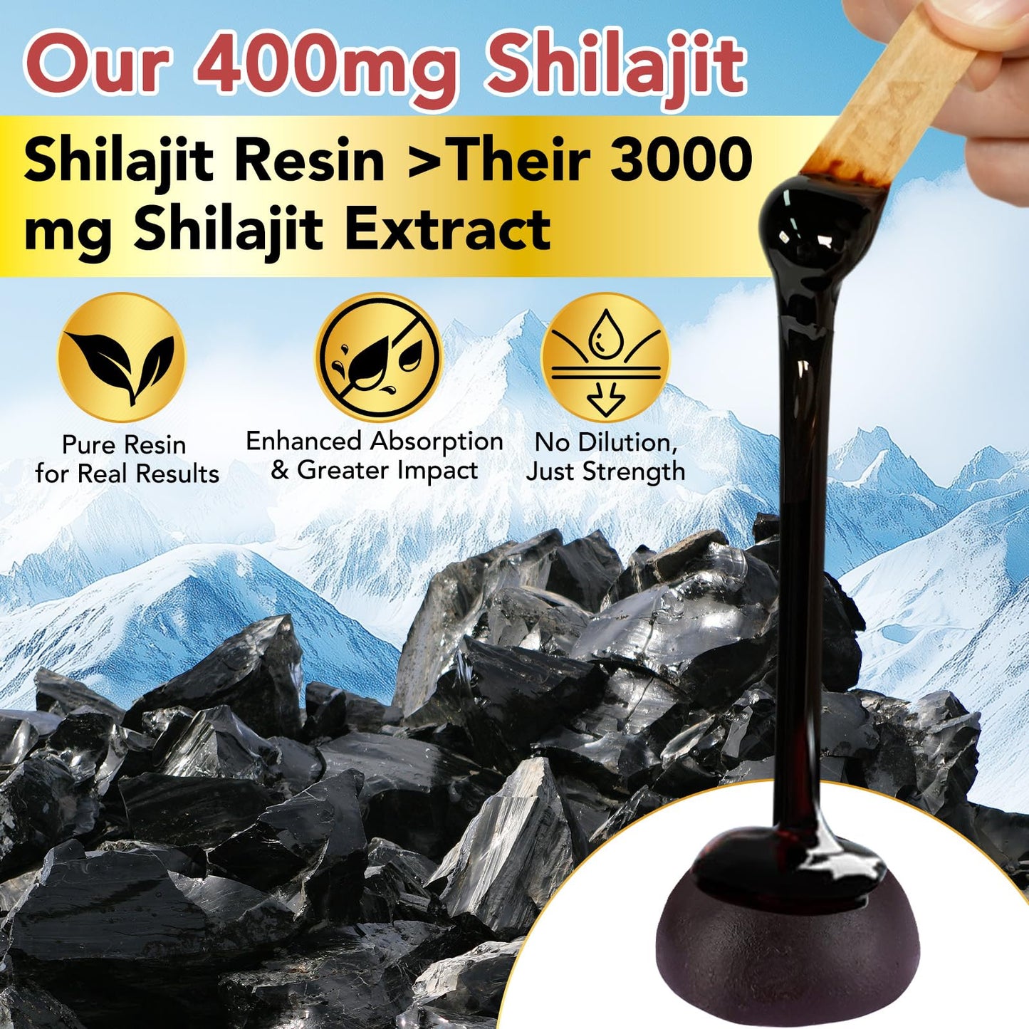 ZhuGuaCo Shilajit Gummies, 60 Count
