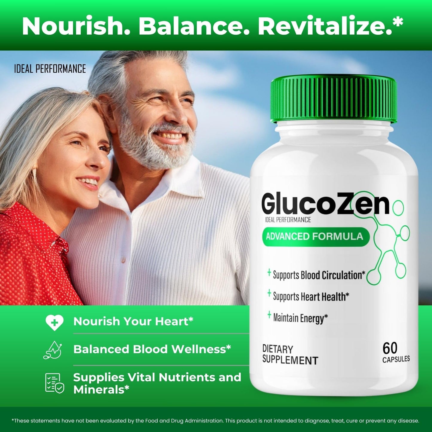 IDEAL PERFORMANCE Glucozen Capsule, 180 Capsules
