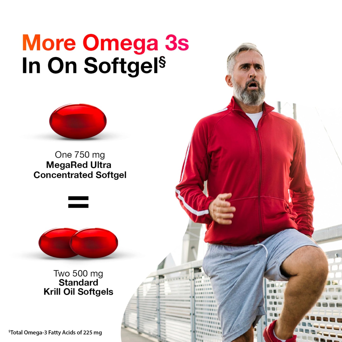 MegaRed Antarctic Krill Oil 750mg Softgels 80 Count