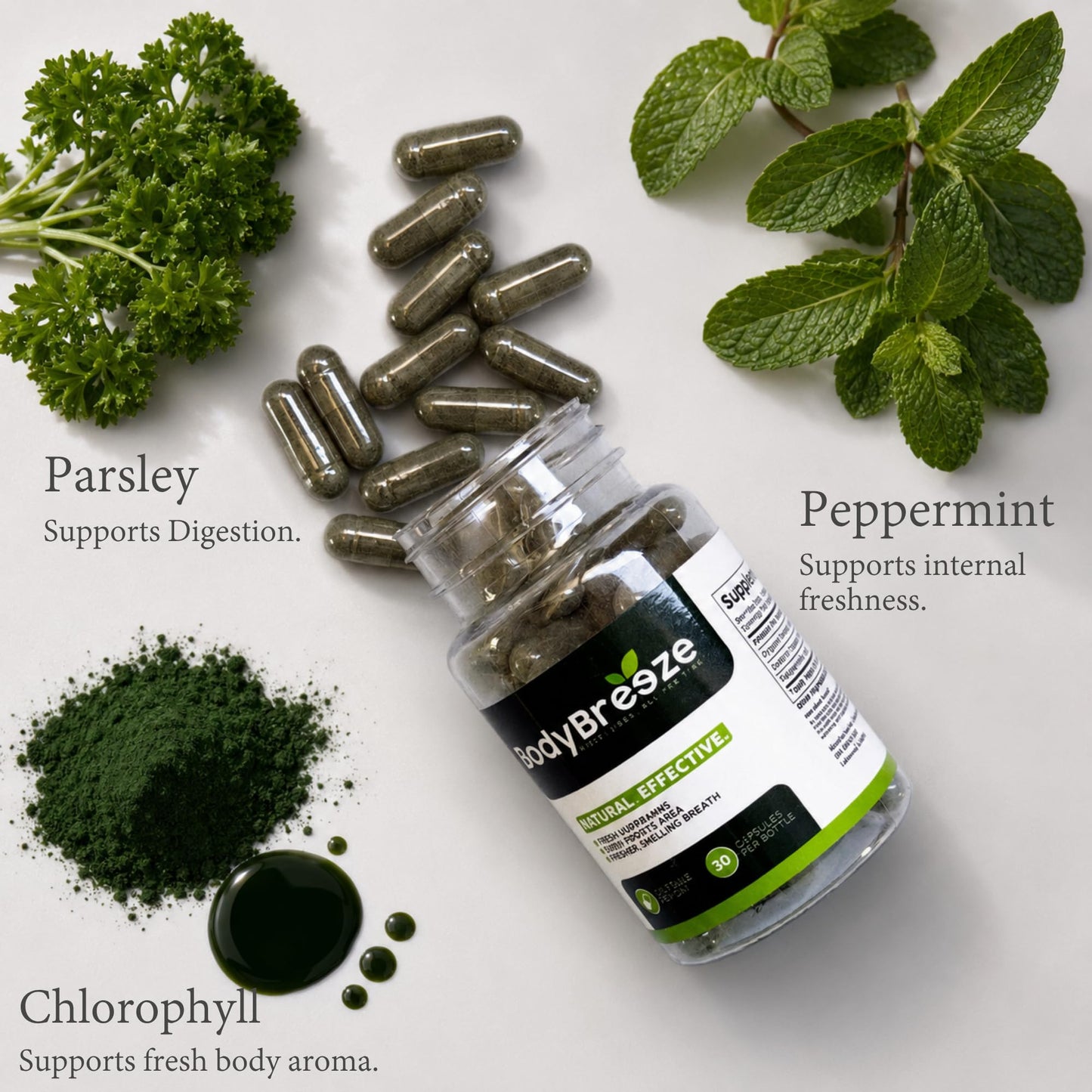 BodyBreeze Internal Deodorant Supplement 60 Capsules