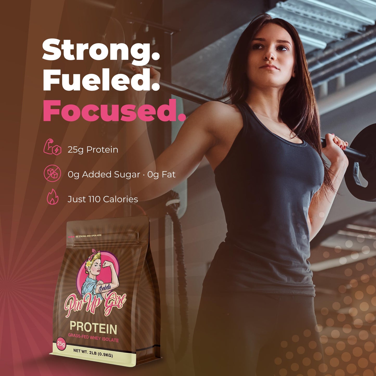 Pin Up Girl Whey Protein Isolate Powder Bundle, 64 Servings