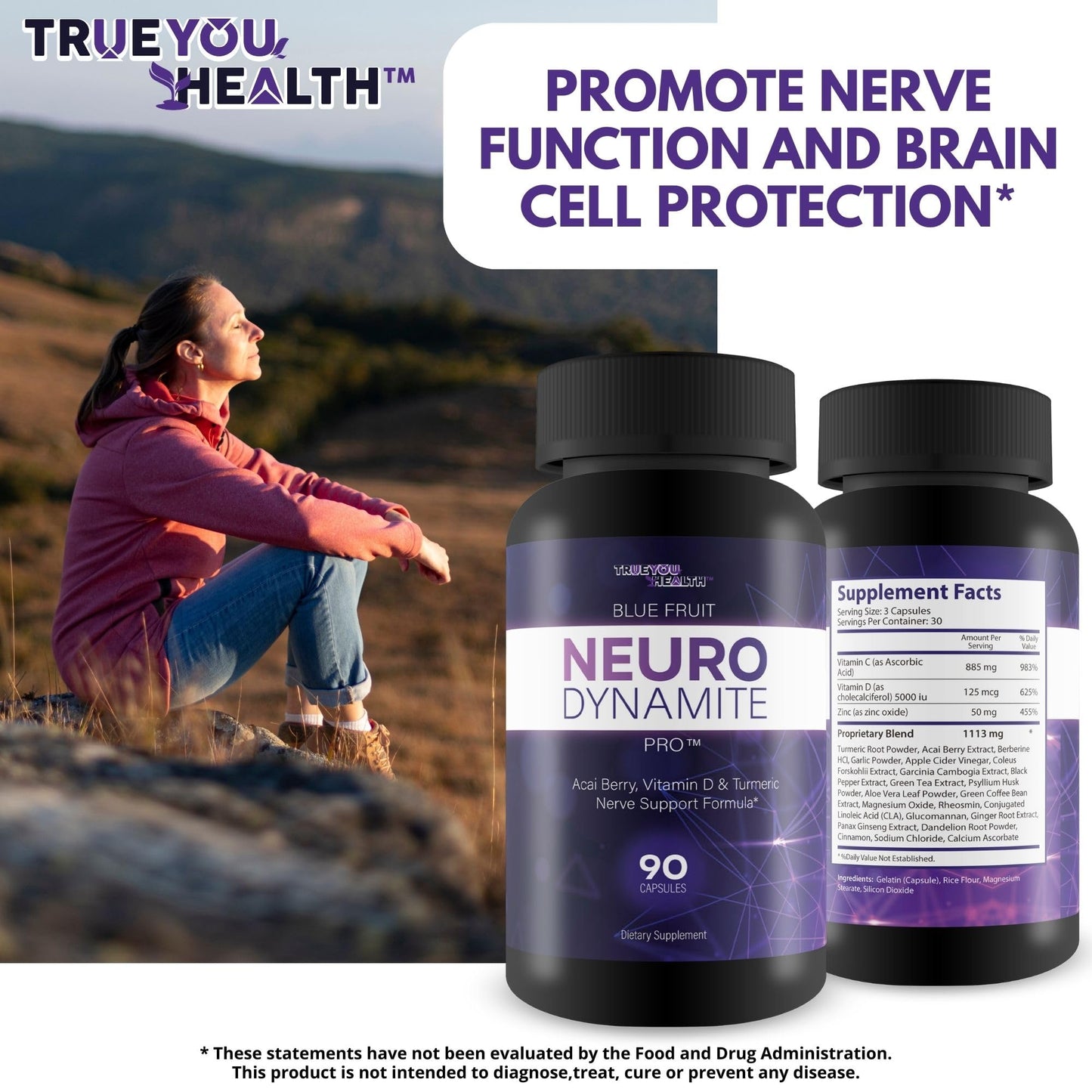 True You Health Neuro Dynamite Pro Capsules, 90 Count