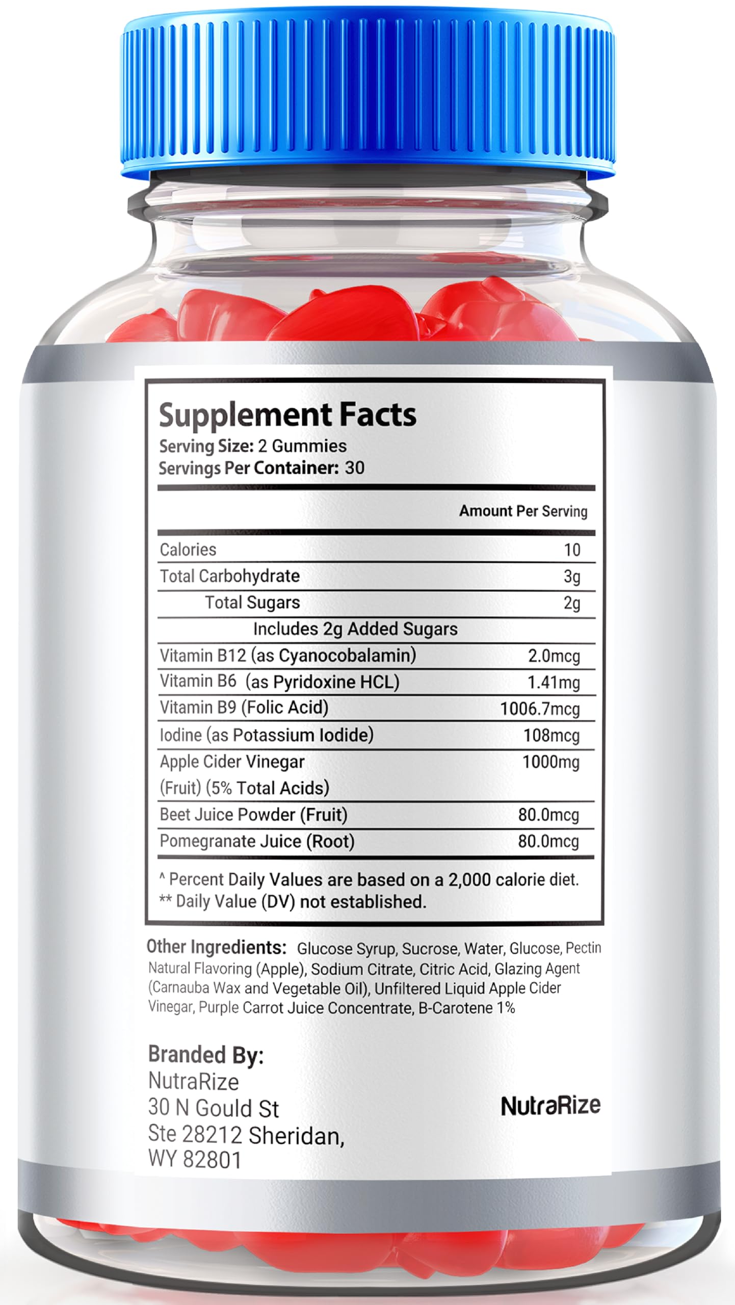 NutraRize Ultimate Keto ACV Gummies 60 Count