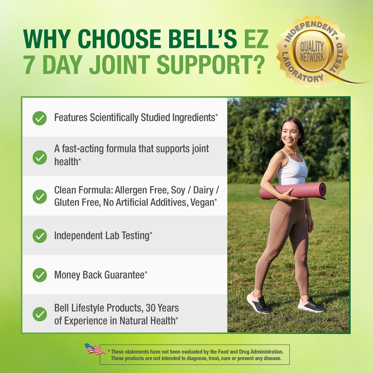 Bell EZ 7 Day Joint Support Capsules, 30 Capsules