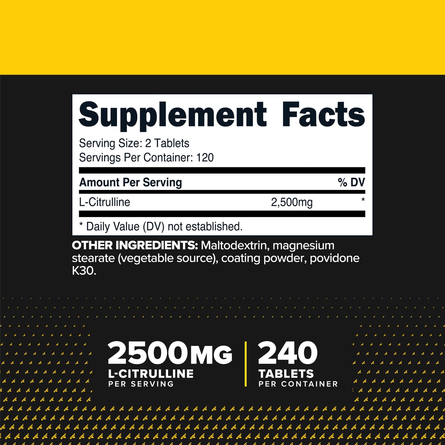 Primaforce L-Citrulline 2500mg Tablet, 240 Tablets