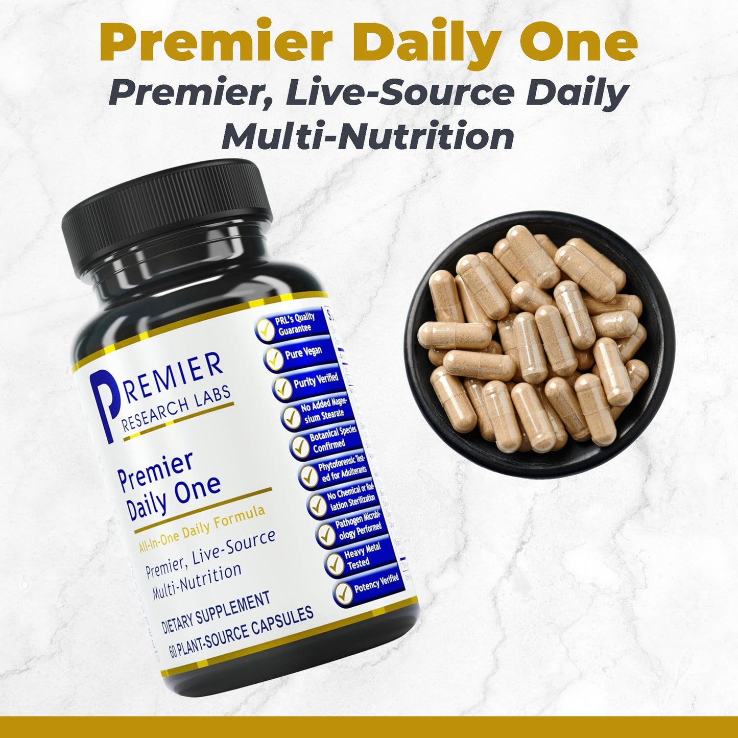 Premier Research Labs Premier Daily One - Super Greens Capsules, 60 Count