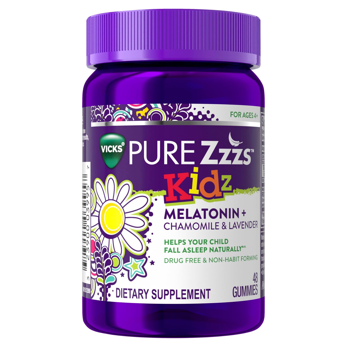 ZzzQuil Kidz Melatonin Sleep Aid Gummies, 48 Count