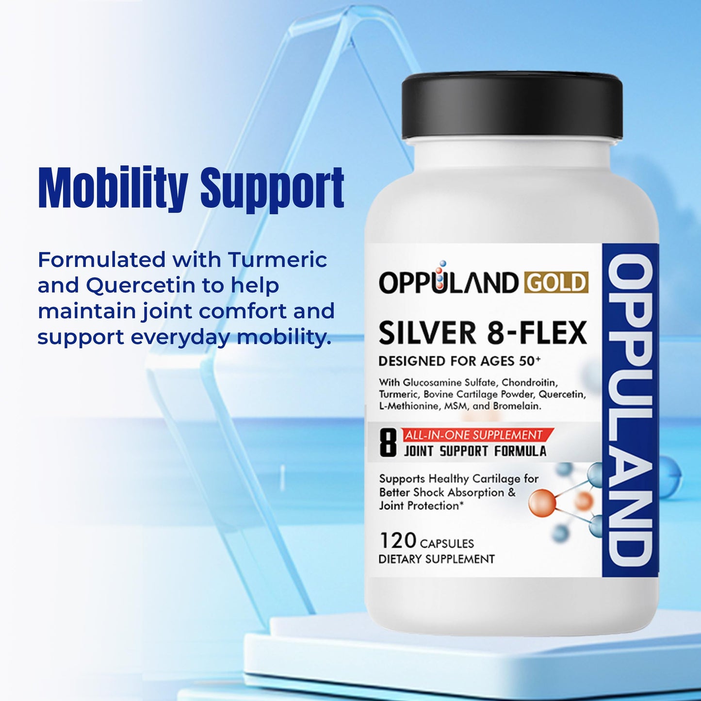 Oppuland Silver 8 Flex Joint Support Capsules, 120 Capsules