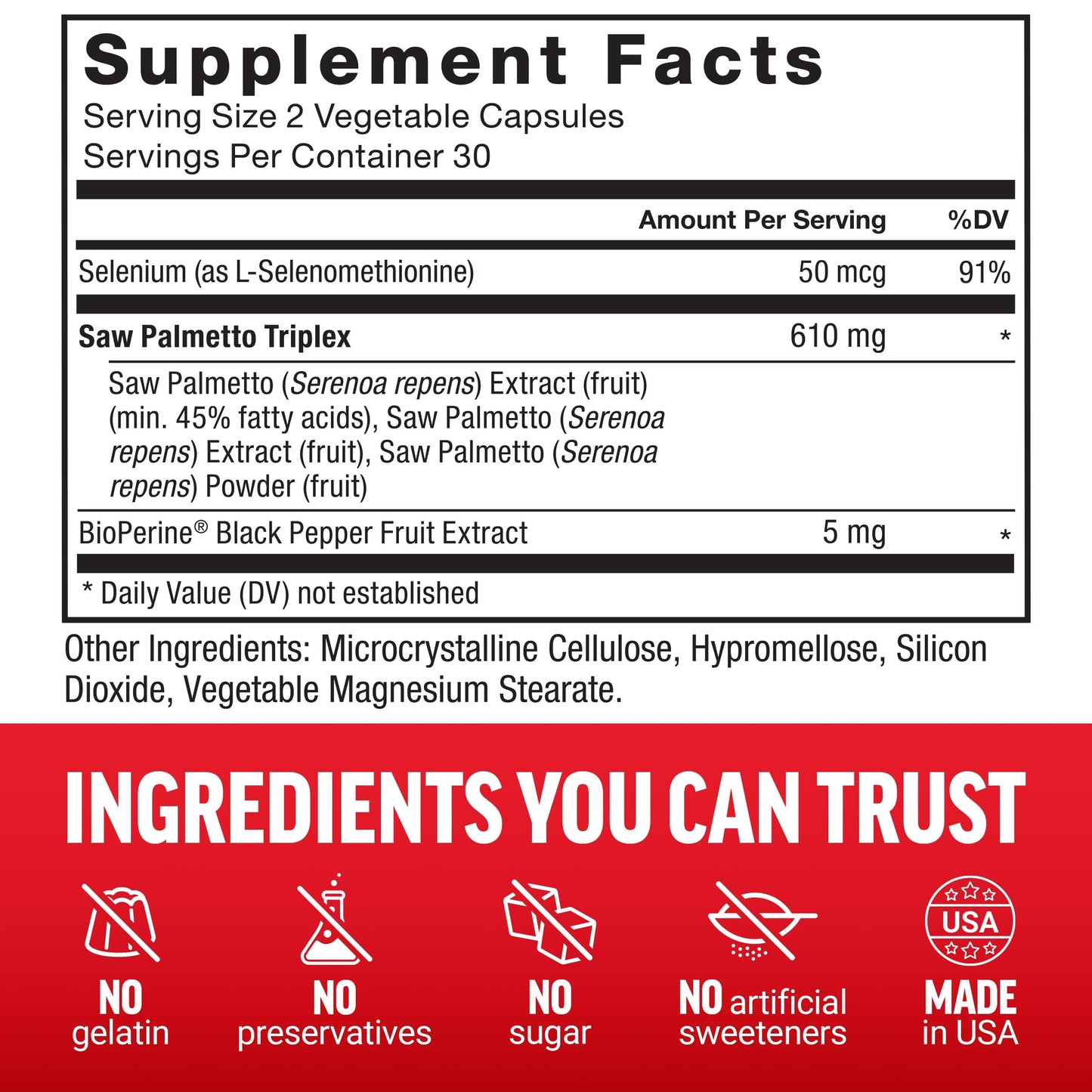 Force Factor Saw Palmetto for Men Prostate Supplement Capsule 60 Count
