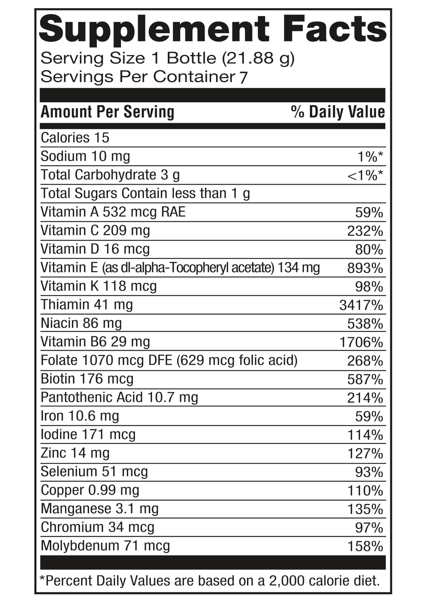 WZBIO Optizen Immune Multivitamin & Mineral with Vitamin C, B1, B6, Zinc & Selenium - Supports Immune Health, Energy & Recovery, Liquid & Tablet, 7 Day Supply