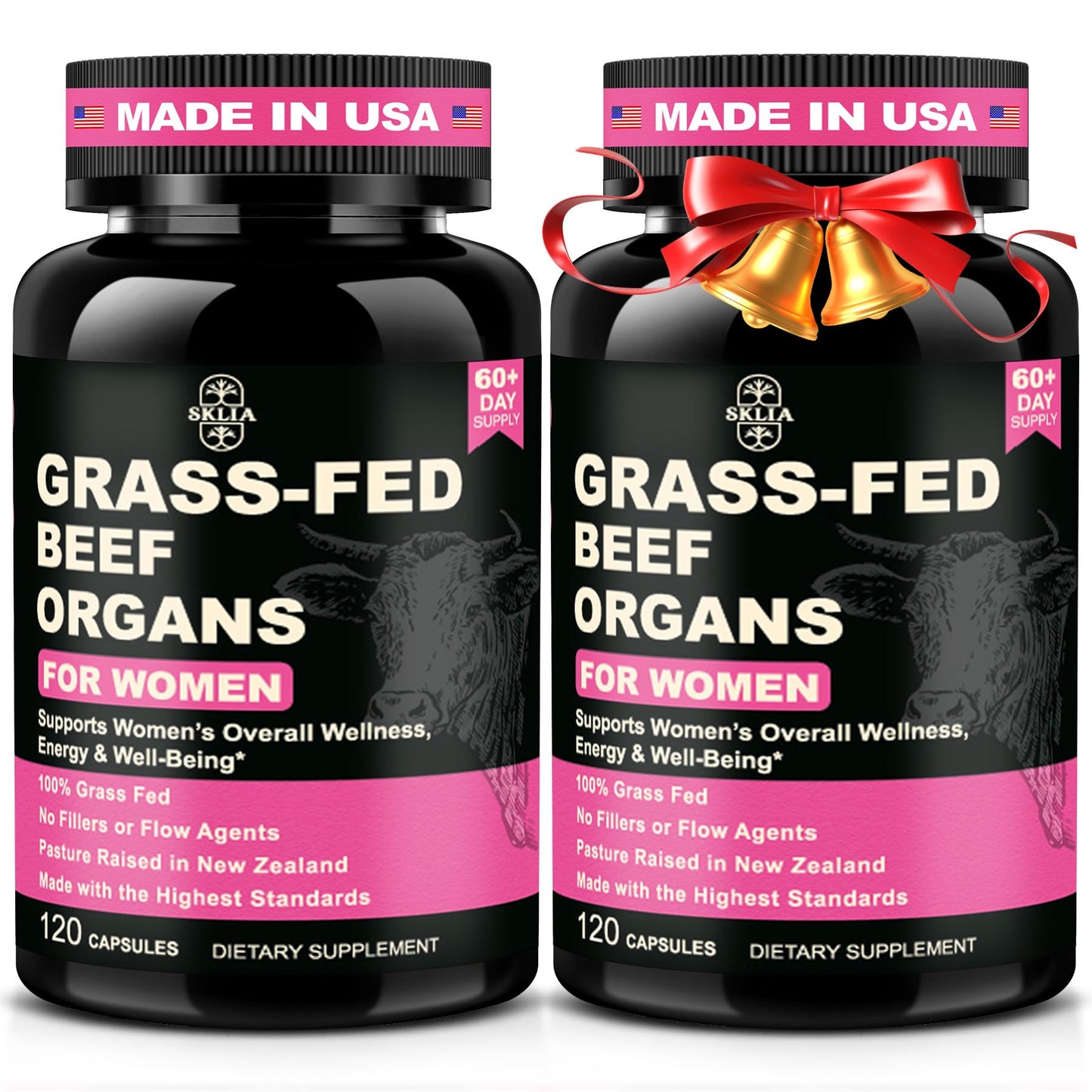 SKLIA Beef Organ Supplement for Women Capsules 240