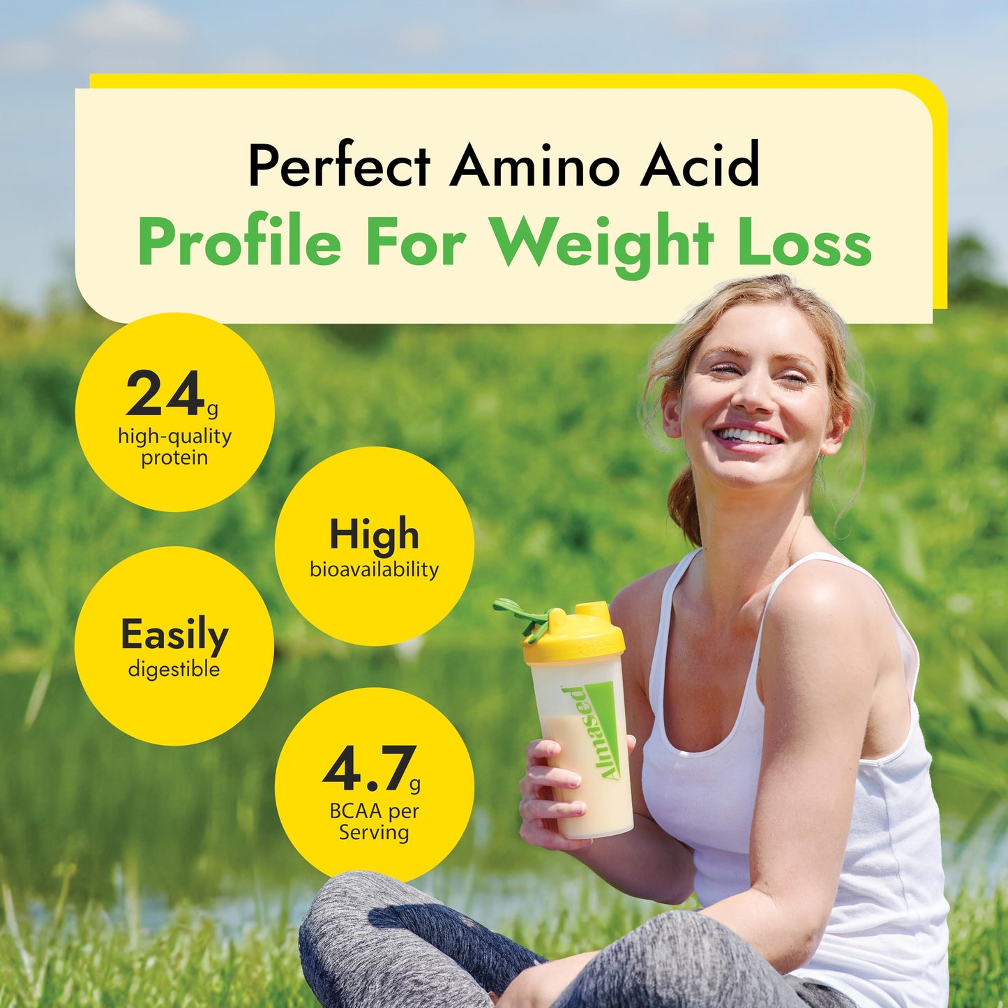 Almased Vanilla Meal Replacement Shake Powder 35.2 oz