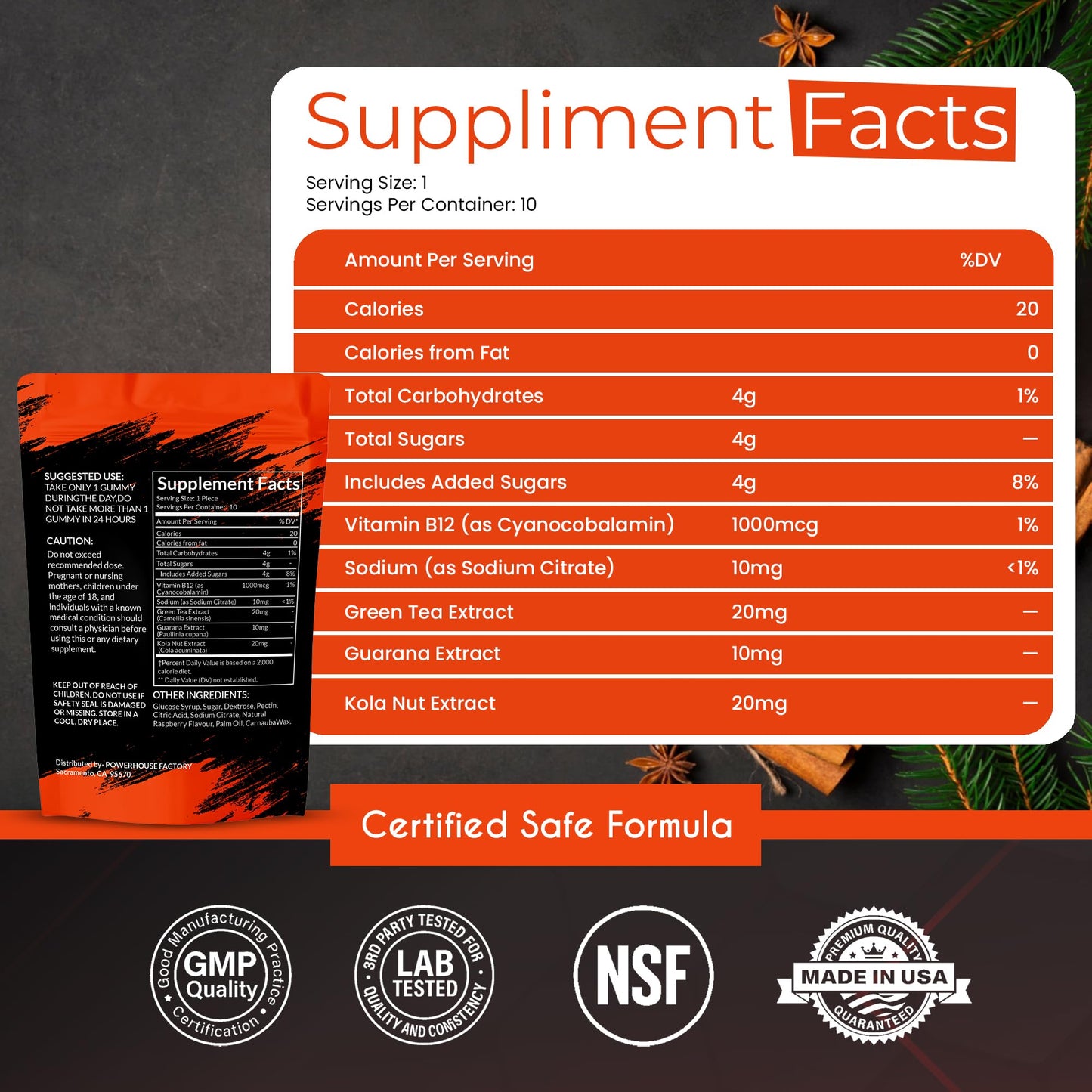 POWERHOUSE FACTORY Aristochew Multivitamins Gummy, 10 Count
