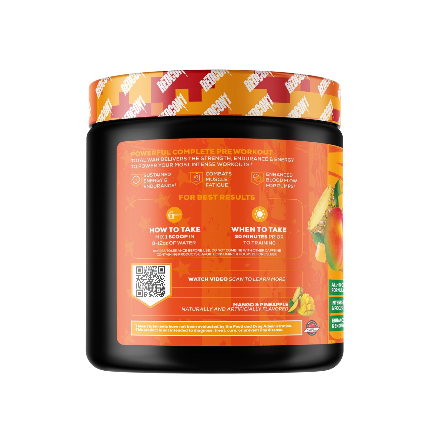 REDCON1 Total War Pre Workout Powder 15.66 oz
