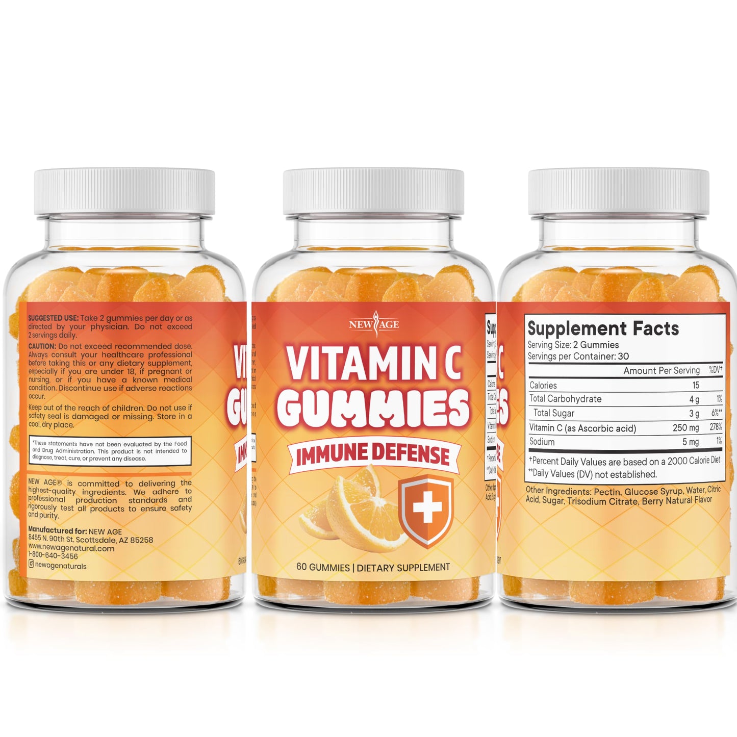 NEW AGE Vitamin C Gummies 120 Gummies