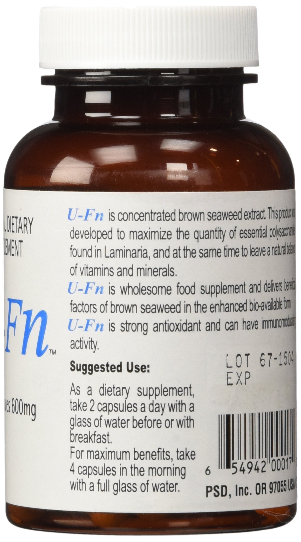 Pacific Standard Distributors U-Fn U-Fucoidan Extract 60 Capsules