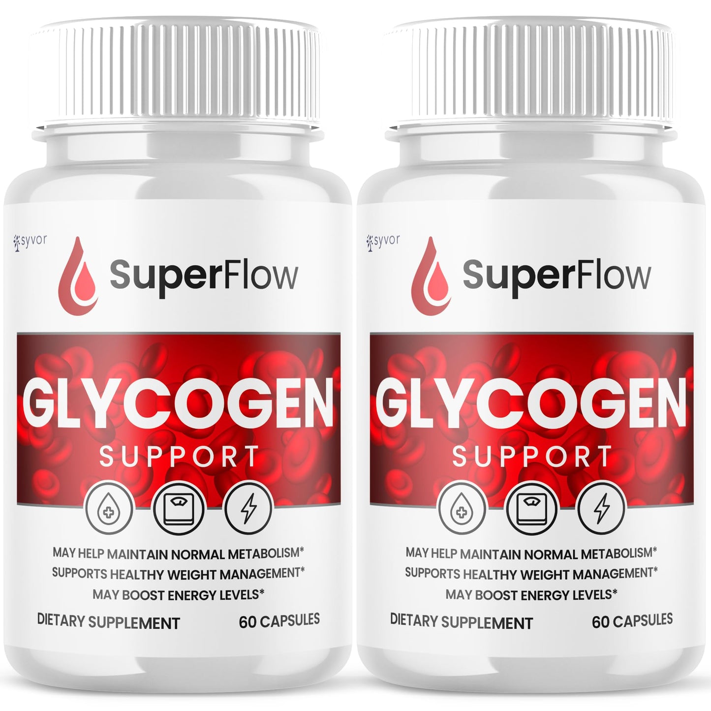 Syvor Super Flow Glycogen Support Supplement Formula Capsules, 120 Count